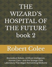 THE WIZARD'S HOSPITAL OF THE FUTURE book 2: Biomedical Robots, Artificial Intelligence, Human Care-and the Strange Little Laboratory That Began Reinve cover