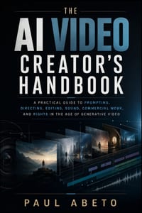 The AI Video Creator's Handbook: A Practical Guide to Prompting, Directing, Editing, Sound, Commercial Work, and Rights in the Age of Generative Video cover