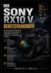 Der Sony RX10 V Benutzerhandbuch: Ein praxisnahes Handbuch für Kameraeinrichtung, kreatives Fotografieren, erweiterte Funktionen und Fotografie im All cover