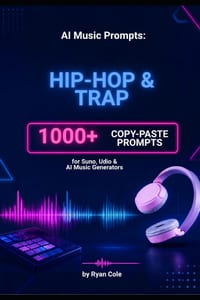 AI Music Prompts Hip-Hop & Trap: 1000+ Copy-Paste Prompts for Suno, Udio & AI Music Generators cover