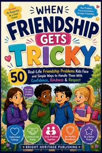 When Friendship Gets Tricky: 50 Real-Life Friendship Problems Kids Face and Simple Ways to Handle Them With Confidence, Kindness & Respect cover