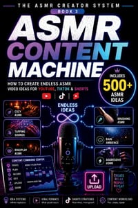 The ASMR Content Machine: How to Create Endless ASMR Video Ideas for YouTube, TikTok & Shorts cover