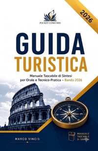 Guida Turistica - Manuale Tascabile per la Prova Orale e Tecnico-Pratica: Sintesi Operativa con Simulazioni, Frasi B2 e Checklist cover
