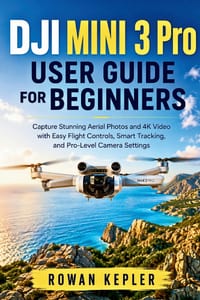 DJI Mini 3 Pro User Guide for Beginners: Capture Stunning Aerial Photos and 4K Video with Easy Flight Controls, Smart Tracking, and Pro-Level Camera S cover