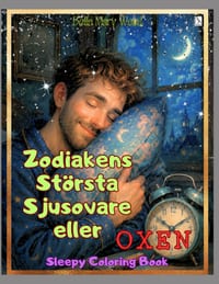 Zodiakens största Sjusovare eller Oxen: Sömnig målarbok cover