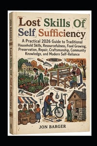 Lost Skills Of Self Sufficiency: A Practical 2026 Guide to Traditional Household Skills, Resourcefulness, Food Growing, Preservation, Repair, Craftsma cover