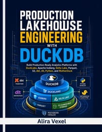 Production Lakehouse Engineering with DuckDB: Build Production-Ready Analytics Platforms with DuckLake, Apache Iceberg, Delta Lake, Parquet, S3, dbt, cover