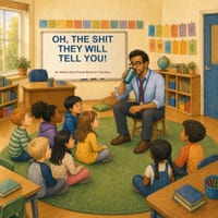 Oh, the Shit They Will Tell You!: An Adult Only Picture Book for Teachers cover