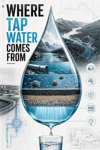 Where Tap Water Comes From: Watersheds, treatment, pipes, testing, and household filters cover