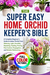 The Super Easy Home Orchid Keeper's Bible: A Complete Beginner's Guide to Indoor Orchid Care: Watering, Light, Humidity, Repotting, Feeding, Pruning, cover