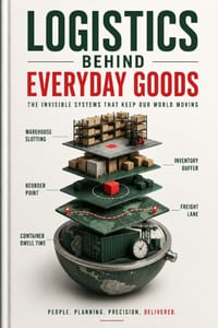 Logistics Behind Everyday Goods: Warehouses, routing, inventory, bottlenecks, and resilience cover