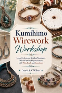 Kumihimo Wirework Workshop: Learn Professional Braiding Techniques While Creating Elegant Jewelry with Wire, Beads and Gemstones cover