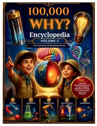 100,000 WHY? Encyclopedia ( Volume 2 ): For Curious & Outstanding Minds: 50 Inspiring Illustrated Answers to Life's Biggest Questions Screen-Free Fun cover