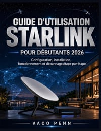 Guide d'Utilisation Starlink Pour Débutants 2026: Configuration, installation, fonctionnement et dépannage étape par étape cover