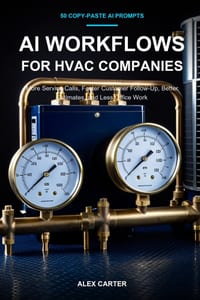 AI Workflows for HVAC Companies: 50 Copy-Paste AI Prompts for More Service Calls, Faster Customer Follow-Up, Better Estimates, and Less Office Work cover