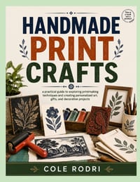 Handmade Print Crafts: a practical guide to exploring printmaking techniques and creating personalized art, gifts, and decorative projects cover