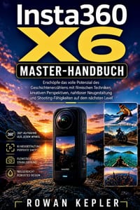Insta360 X6 Master-Handbuch: Erschöpfe das volle Potenzial des Geschichtenerzählens mit filmischen Techniken, kreativen Perspektiven, nahtloser Neuges cover