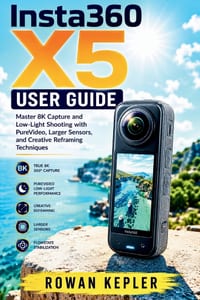 Insta360 X5 User Guide: Master 8K Capture and Low-Light Shooting with PureVideo, Larger Sensors, and Creative Reframing Techniques cover