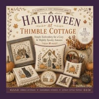 Thimbles & Tales Halloween at Thimble Cottage: Simple Embroidery for a Cozy & Slightly Spooky Autumn cover