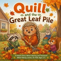 Quill and the Great Leaf Pile: A Patient Story About Sharing and Teamwork While Raking Leaves, for Kids Ages 3-5 cover