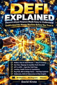 Defi Explained: The Plain-English Guide to Decentralized Finance - Wallets, Gas Fees, Yield Farming, Stablecoins, DAOs, and the Risks No One Explains cover