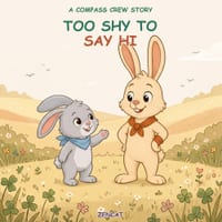 Too Shy to Say Hi: A Compass Crew Story About Shyness And Meeting Someone New for Kids Ages 4-8 cover