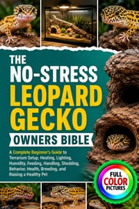 The No-Stress Leopard Gecko Owners Bible: A Complete Beginner's Guide to Terrarium Setup, Heating, Lighting, Humidity, Feeding, Handling, Shedding, Be cover