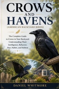 CROWS AND HAVENS (American backyard birds): The Complete Guide to Crows in Your Backyard: Understanding Their Intelligence, Behavior, Diet, Habits, an cover