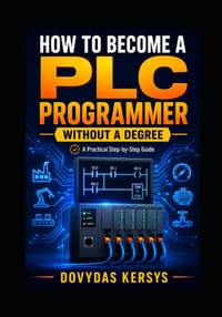 How to Become a PLC Programmer Without a Degree: A Practical Step-by-Step Guide to PLC Programming, Industrial Automation, Hands-On Projects, Job Skil cover