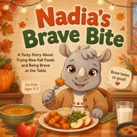 Nadia's Brave Bite: A Tasty Story About Trying New Fall Foods and Being Brave at the Table, for Kids Ages 3-5 cover