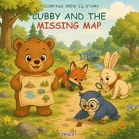 Cubby and the Missing Map: A Compass Crew Story About Observation, Logic, and Flexible Thinking for Kids Ages 4-8 cover