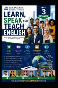 Learn, Speak and Teach English - Level 3 - Advanced: Quick Learning English Course cover