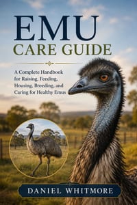 Emu Care Guide: A Complete Handbook for Raising, Feeding, Housing, Breeding, and Caring for Healthy Emus cover