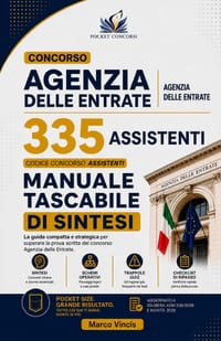 Concorso ADE Agenzia delle Entrate 335 Assistenti: Manuale Tascabile di Sintesi cover