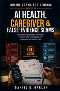 AI Health, Caregiver & False-Evidence Scams: Recognize AI-Assisted Health and Caregiver Scams, Medical-Identity Traps and False Evidence, Verify Unexp cover
