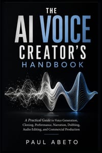 The AI Voice Creator's Handbook: A Practical Guide to Voice Generation, Cloning, Performance, Narration, Dubbing, Audio Editing, and Commercial Produc cover