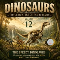Dinosaurs: Little Hunters of the Jurassic: Vol.12: The speedy dinosaurs cover