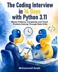 The Coding Interview in 14 Days with Python 3.11: Master Patterns, Complexity and Timed Problem Solving Through Daily Drills cover