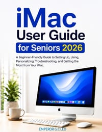iMac User Guide for Seniors 2026: A Beginner-Friendly Guide to Setting Up, Using, Personalizing, Troubleshooting, and Getting the Most from Your iMac cover