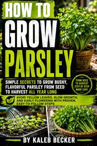 How to Grow Parsley: A Practical Beginner's Guide to Growing Parsley from Seed to Harvest, with Easy Tips for Containers, Garden Beds, Germination, Wa cover