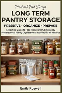 Long Term Pantry Storage: A Practical Guide to Food Preservation, Emergency Preparedness, Pantry Organization & Household Self-Reliance cover