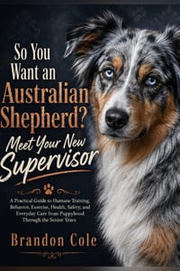 So You Want an Australian Shepherd? Meet Your New Supervisor: A Practical Guide to Humane Training, Behavior, Exercise, Health, Safety, and Everyday C cover
