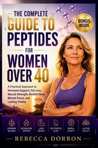 The Complete Guide to Peptides for Women Over 40: A Practical Approach to Hormone Support, Fat Loss, Muscle Strength, Restful Sleep, Mental Focus, and cover