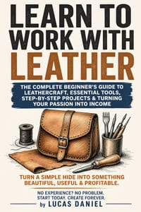 Learn To Work With Leather: A Practical Beginner's Guide to Leather Working, Tools, Techniques, Hand Stitching, Leather Care, Repairs, and Creating Be cover