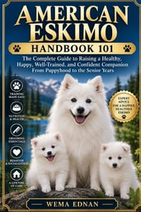 American Eskimo Handbook 101: The Complete Guide to Raising a Healthy, Happy, Well-Trained, and Confident Companion From Puppyhood to the Senior Years cover