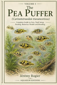 The Pea Puffer: Carinotetraodon travancoricus: Complete Guide to Care, Tank Setup, Feeding, Behavior, Health and Breeding cover