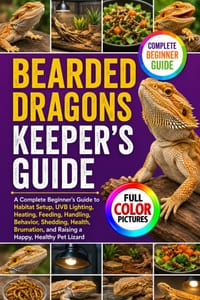 Bearded Dragons Keeper's Guide: A Complete Beginner's Guide to Habitat Setup, UVB Lighting, Heating, Feeding, Handling, Behavior, Shedding, Health, Br cover