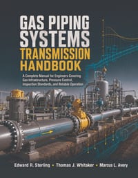 Gas Piping Systems Transmission Handbook: A Complete Manual for Engineers Covering Gas Infrastructure, Pressure Control, Inspection Standards, and Rel cover