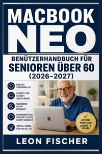 Macbook Neo Benutzerhandbuch Für Senioren Über 60 (2026-2027): Schritt-für-Schritt einfach erklärt: Vom Auspacken bis zur sicheren täglichen Nutzung - cover