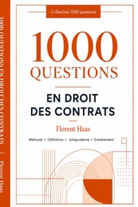 1000 Questions En Droit Des Contrats cover